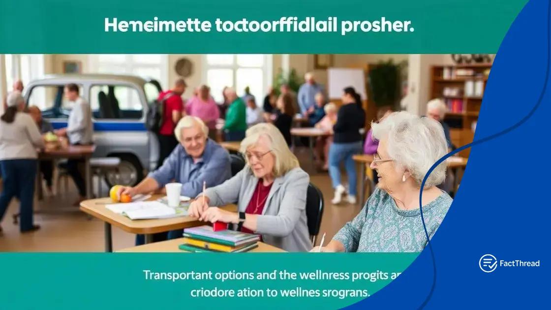 Community resources for supporting the elderly