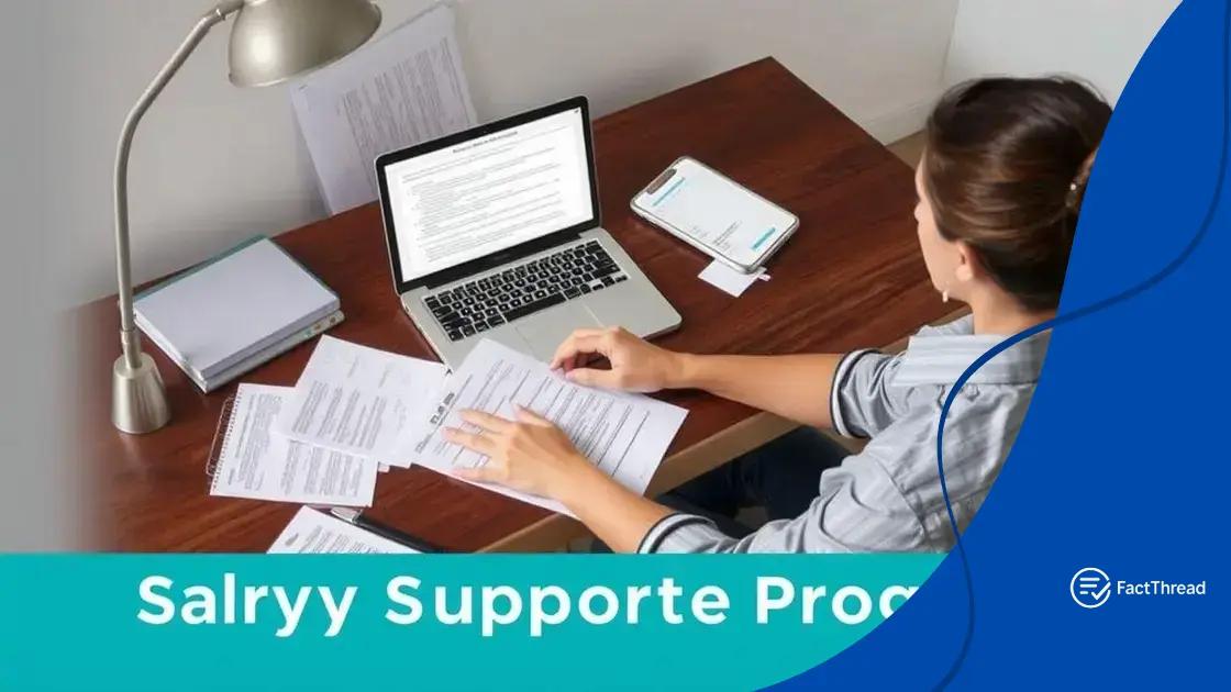 How to apply for salarysupport programs