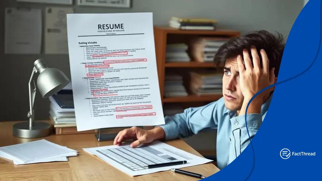 Common resume mistakes to avoid