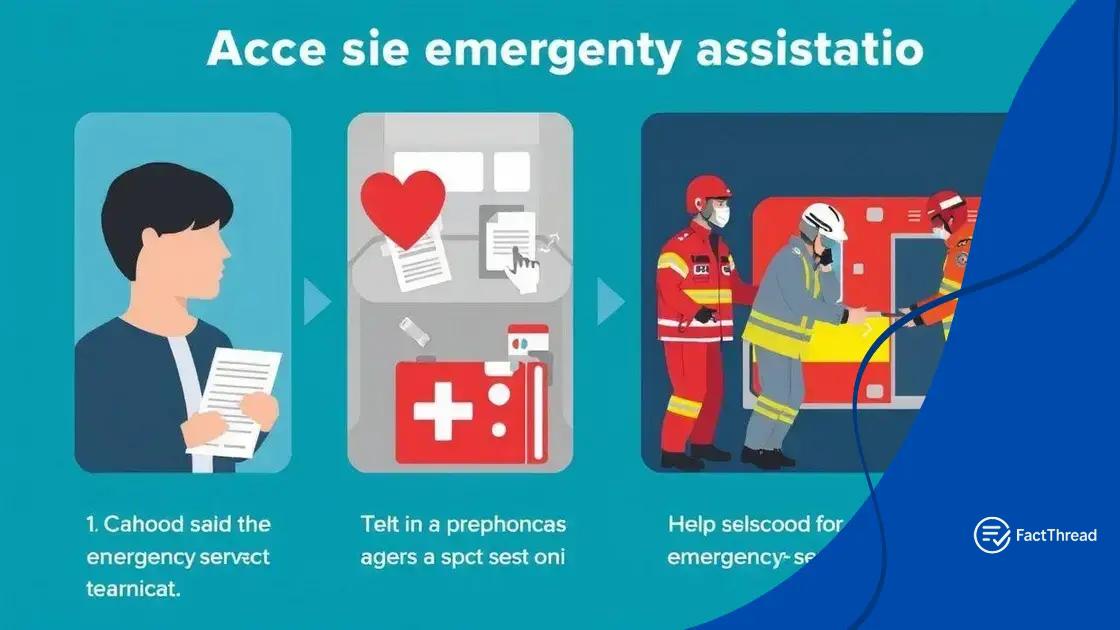 Steps to access emergency assistance