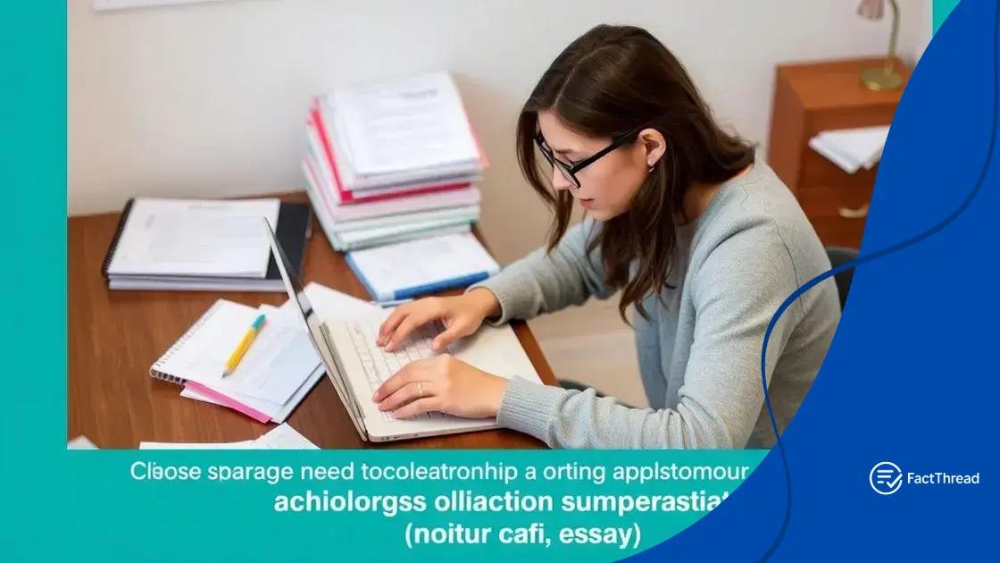 How to apply for scholarships effectively